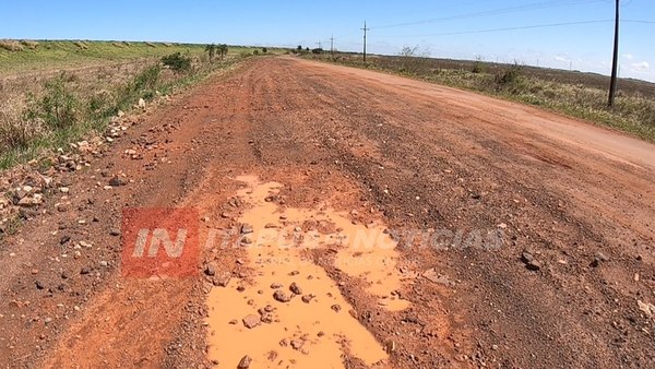 INTENDENTE RECLAMA A LA EBY REPARACIÓN DEL TRAMO ATINGUY
