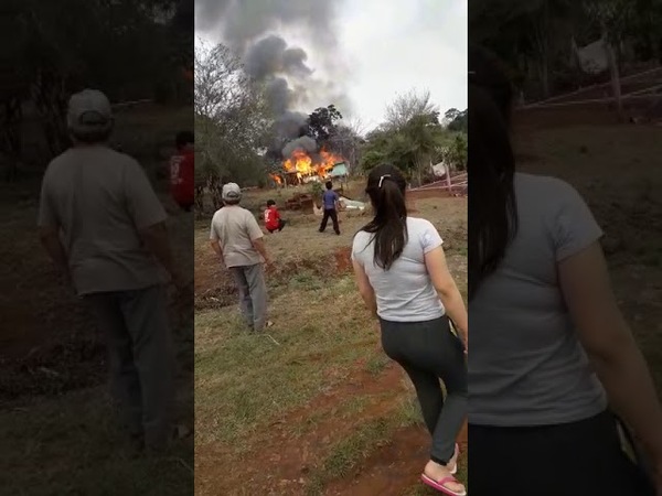 INCENDIO CONSUME HUMILDE VIVIENDA EN TRINIDAD