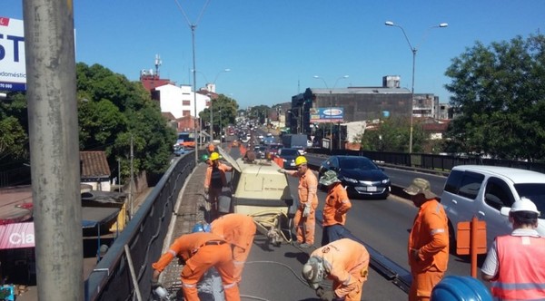 Obras en el viaducto de Mariscal López cambian de sentido » Ñanduti