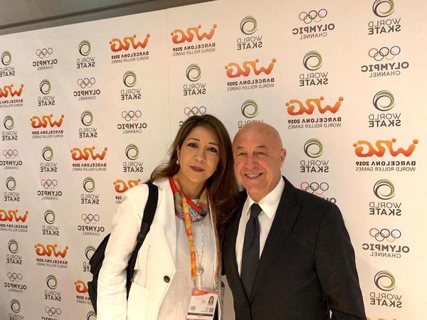 El presidente de la World Skate de visita
