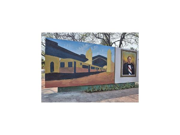 Mural del primer presidente revitaliza el  parque de Sajonia