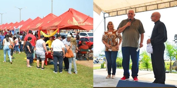 ENTREGA DE APORTE A LA DIÓCESIS DE ENCARNACIÓN POR EL GOBERNADOR DE ITAPÚA