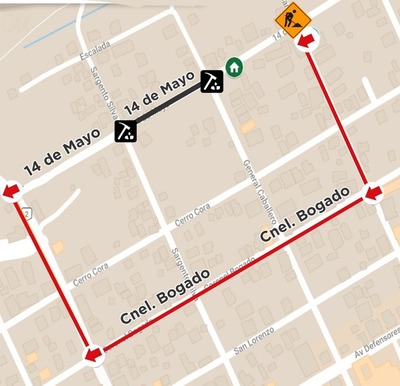 MOPC realiza obras de alcantarillado en la calle 14 de Mayo de San Lorenzo | .::Agencia IP::.