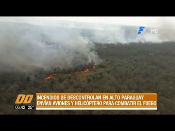 Incendios se descontrolan una vez más en Alto Paraguay