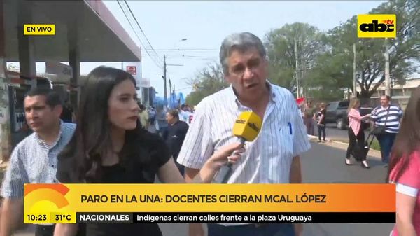 Paro en la UNA: Docentes cierran avenida Mcal. López - ABC Noticias - ABC Color