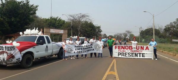 En Quiindy estudiantes y docentes también se movilizan - Nacionales - ABC Color