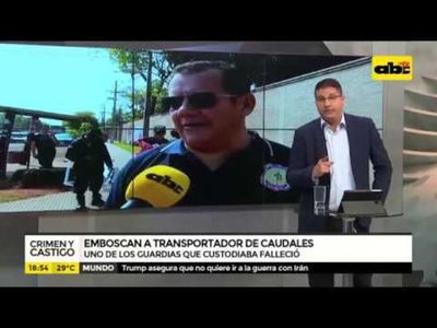 Emboscan a transportador de caudales - Crimen y castigo - ABC Color