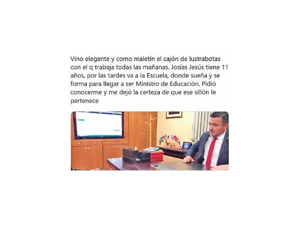 Critican a Petta por “romantizar” el trabajo infantil en Educación