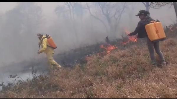 Incendio arruina 500 hectáreas de campo en Yby Ya´u
