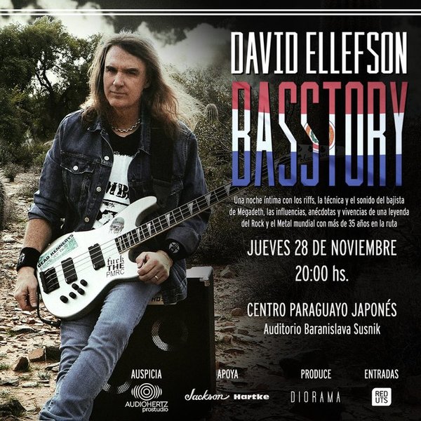 En noviembre bajista de Megadeth presentará master class en Asunción - .::RADIO NACIONAL::.