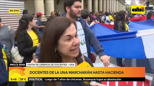 Docentes de la UNA marcharán hasta Hacienda - ABC Noticias - ABC Color