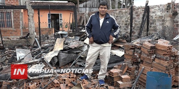 LO PERDIERON TODO EN EL INCENDIO DE SU VIVIENDA Y AHORA LUCHAN POR REPONERSE