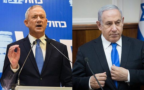 Netanyahu y Gantz, codo a codo en elecciones en Israel