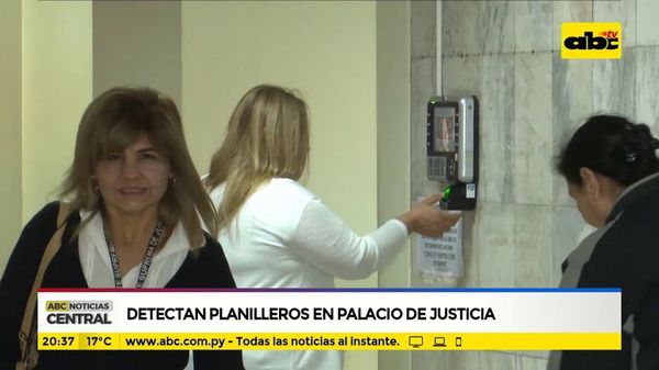 Detectan planilleros en palacio de justicia - ABC Noticias - ABC Color