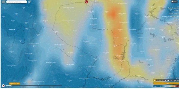 CALIDAD DEL AIRE MEJORÓ ANTE EL INGRESO DE FRENTE FRÍO EN LAS ÚLTIMAS HORAS