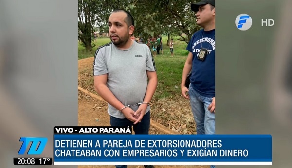 Pareja cae luego de "facturar" G. 400 millones con imágenes sexuales