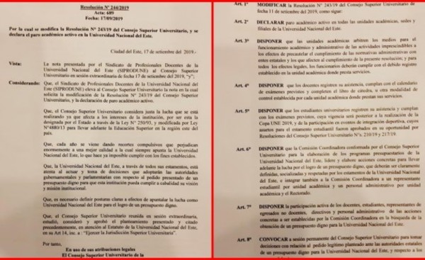 Declaran "Paro Académico Activo" en la UNE