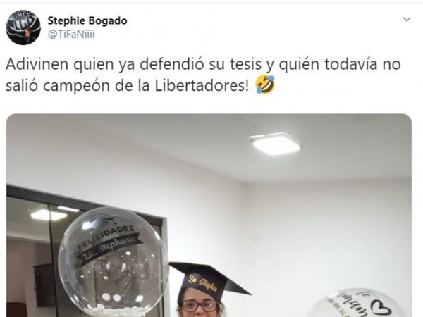 "Adivinen quién ya defendió su tesis y quién todavía no ganó la Libertadores"
