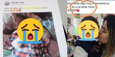 MAMÁ PONÍA CLONAZEPAM A LA LECHE DE SU HIJO