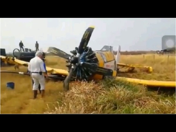 SE DESPLOMA AVIÓN QUE COMBATÍA INCENDIOS EN EL CHACO