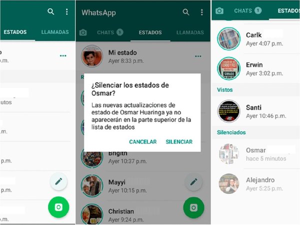 WhatsApp: Los estados molestosos ya se pueden silenciar