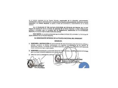 Restringen comisionamiento indiscriminado de policías