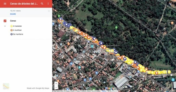 HOY / Continúa resistencia al Corredor Vial Botánico: mapa interactivo del área afectada