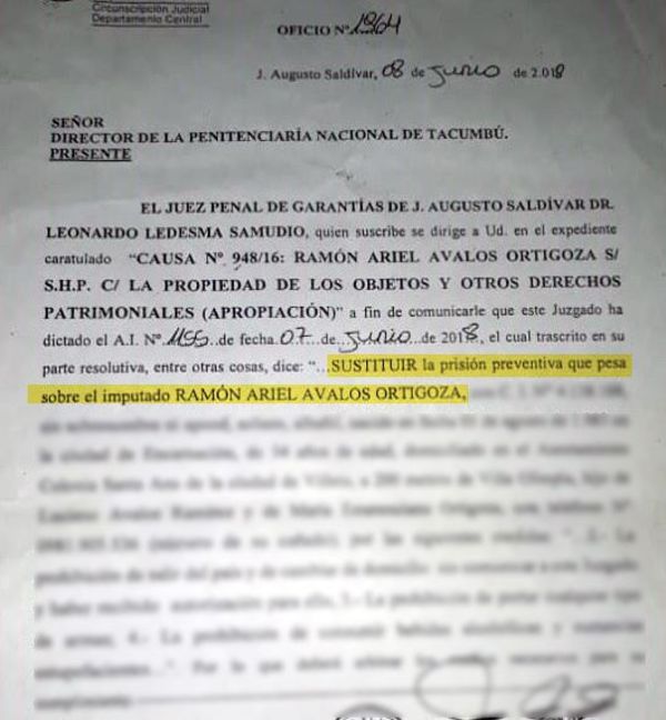 Estuvo preso “de balde” un mes y medio - Nacionales - ABC Color