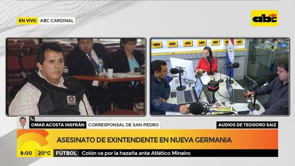 Audios del exintendente de Nueva Germania antes de su asesinato - ABC Noticias - ABC Color