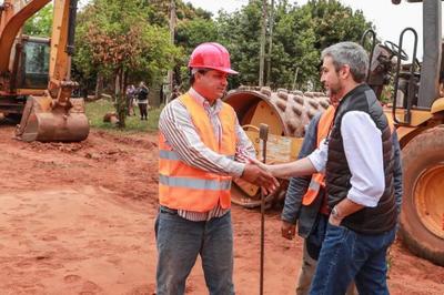 Presidente verificó nuevos tramos de asfaltados en Central