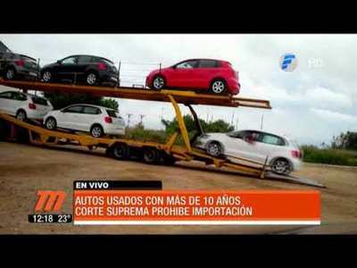 Corte prohíbe importación de autos usados con más de 10 años
