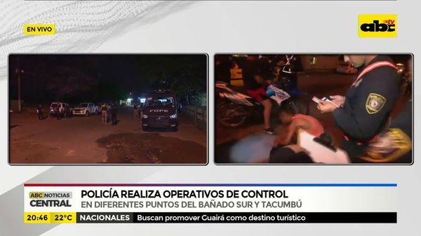 Policía realiza operativos de control - ABC Noticias - ABC Color