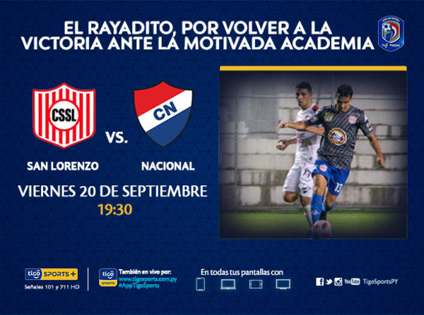 San Lorenzo y Nacional se ven en la Universitaria