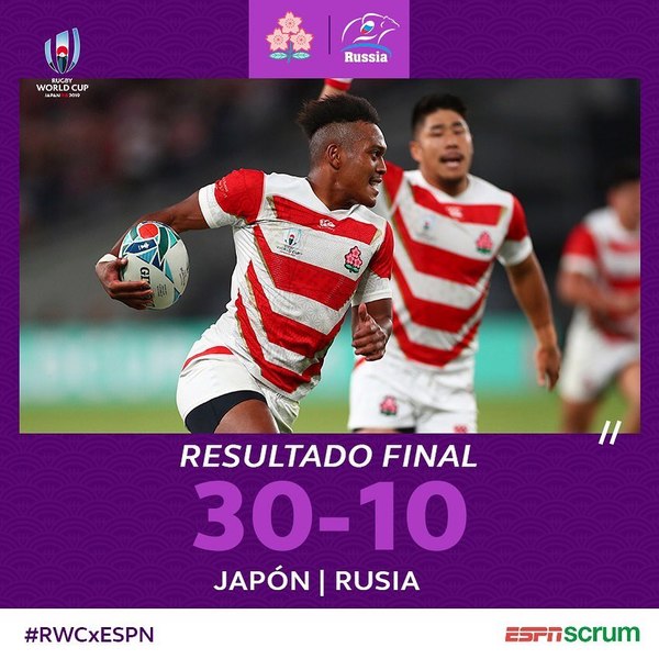 Japón derrota a Rusia en la apertura del Mundial de Rugby - .::RADIO NACIONAL::.