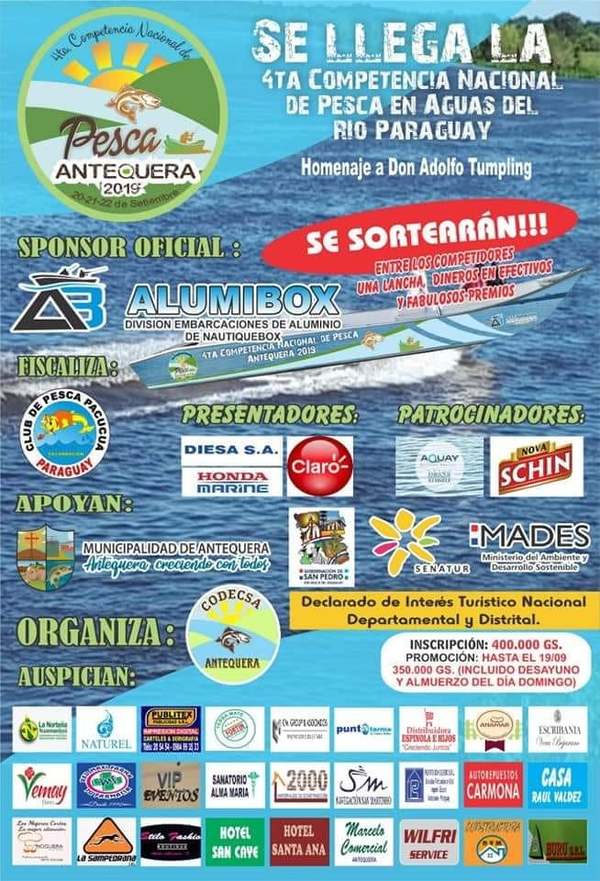 Arrancó hoy la 4ta. Competencia Nacional de Pesca en Antequera | .::Agencia IP::.