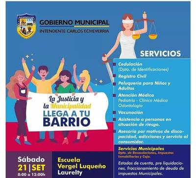 “La Justicia llega a tu barrio”, este sábado en Laurelty •