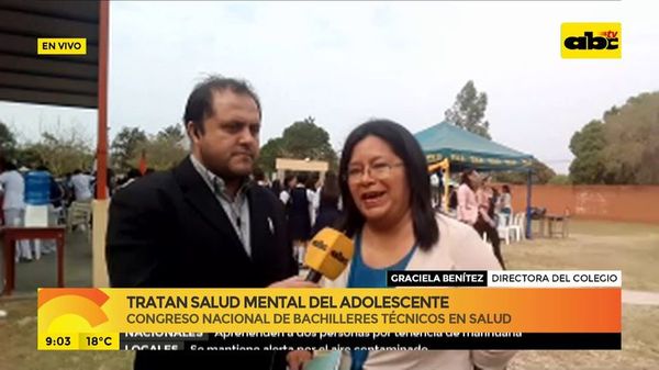 Tratan salud mental del adolescente en Congreso Nacional en San Pedro - ABC Noticias - ABC Color