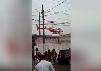 Aterrizaje de helicóptero en Ñemby no estaba autorizado, dicen desde la Dinac » Ñanduti