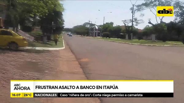 Frustran asalto a banco en Itapúa - ABC Noticias - ABC Color
