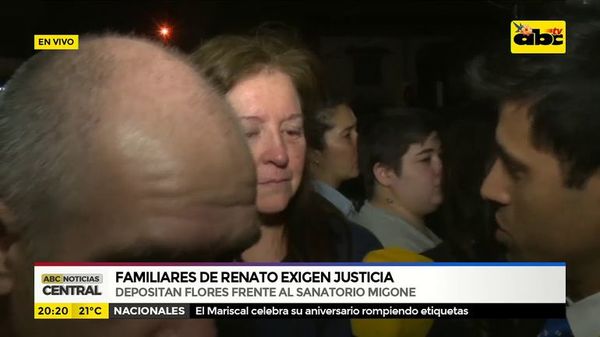 Familiares de Renato exigen justicia - ABC Noticias - ABC Color