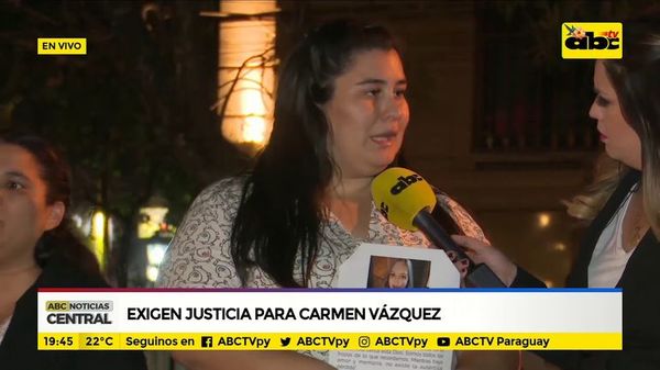 Exigen justicia para Carmen Vázquez - ABC Noticias - ABC Color