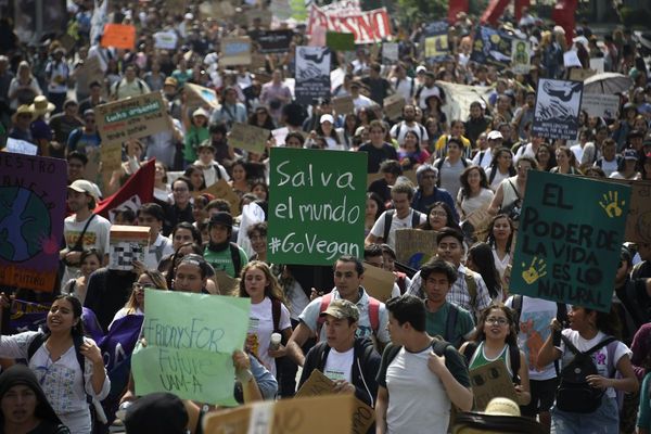 Juventud mundial marcha contra el cambio climático