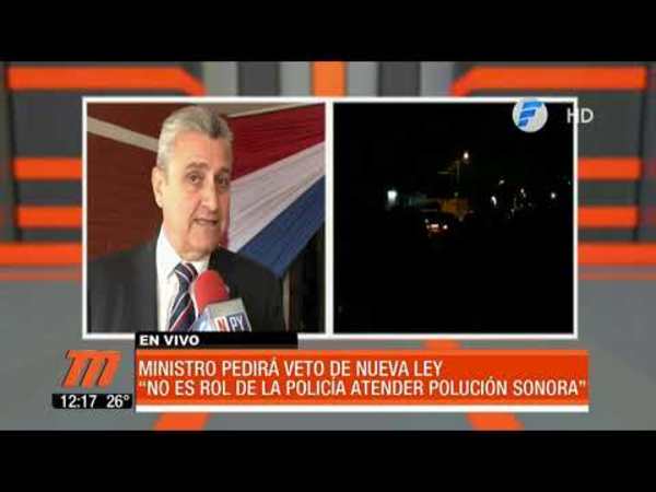 “No es rol de la Policía atender polución sonora”