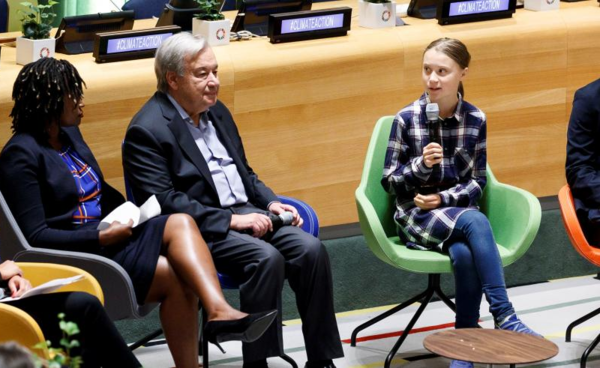 Jóvenes activistas piden en la ONU acciones contra el cambio climático