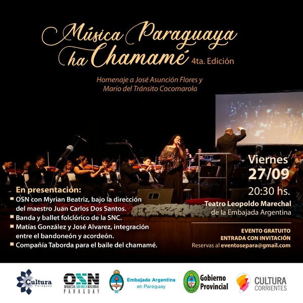 Preparan la cuarta edición del festival “La Música Paraguaya ha Chamamé” - ADN Paraguayo