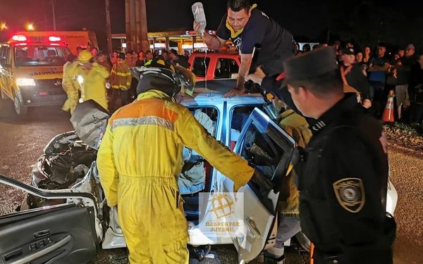 Violento choque deja varios heridos en Hernandarias