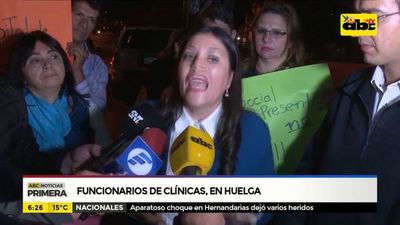 Funcionarios del Hospital de Clínicas, en huelga - ABC Noticias - ABC Color