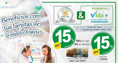 Farmacia Vida cuenta con interesantes descuentos para socios de Yoayu