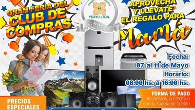 Feria del Club de Compras Yoayu se extenderá hasta el 11 de mayo con precios especiales