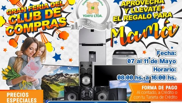 Feria del Club de Compras Yoayu se extenderá hasta el 11 de mayo con precios especiales